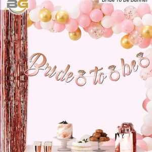 kaligrafi banner bride to be bakır,party mall