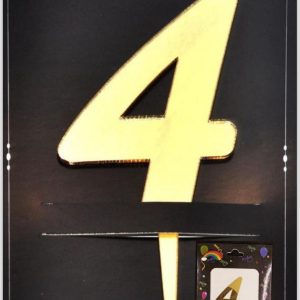 Pasta Üstü Pleksi Rakam Gold 4,toptan parti malzemeler,party mall