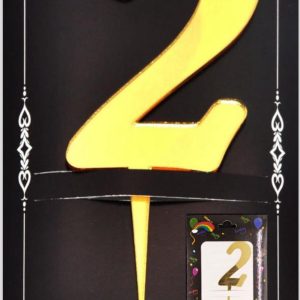 Pasta Üstü Pleksi Rakam Gold 2,toptan parti malzemeler,party mall