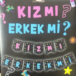 Kız Mı Erkek Mi Lüx Banner,toptan parti malzemeleri,party mall