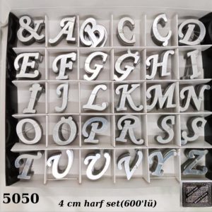 pleksi 4 cm gümüş harfler 600lü,party mall