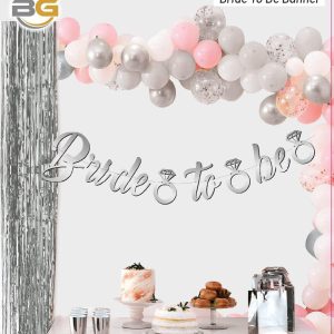 kaligrafi banner bride to be gümüş,party mall