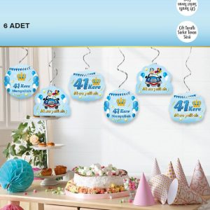 6'lı sarkıt 41 kere maşallah,party mall