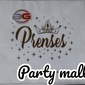 Prenses Gold Yaldızlı Peçete,toptan parti malzemeleri,party mall