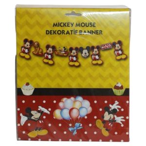 dekoratif banner mickey mouse,party mall
