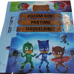 ayaklı pano pjamaskeliler,party mall