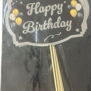 5'li konuşma balonu happy birthday siyah gümüş,party mall