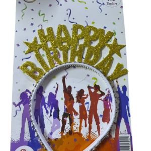 eva, taç, sarı, happy birthday, eva taç happy birthday sarı, toptan parti malzemeleri, party mall,