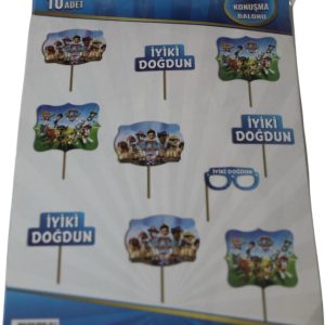 10'lu konuşma balonu paw patrol,party mall