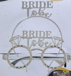 bride to be gümüş gözlük,toptan parti malzemeleri,party mall