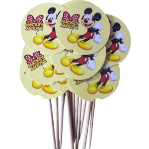 kağıt kürdan micky mouse,toptan parti süs,party mall