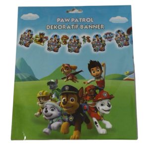 dekoratif banner paw patrol,party mall
