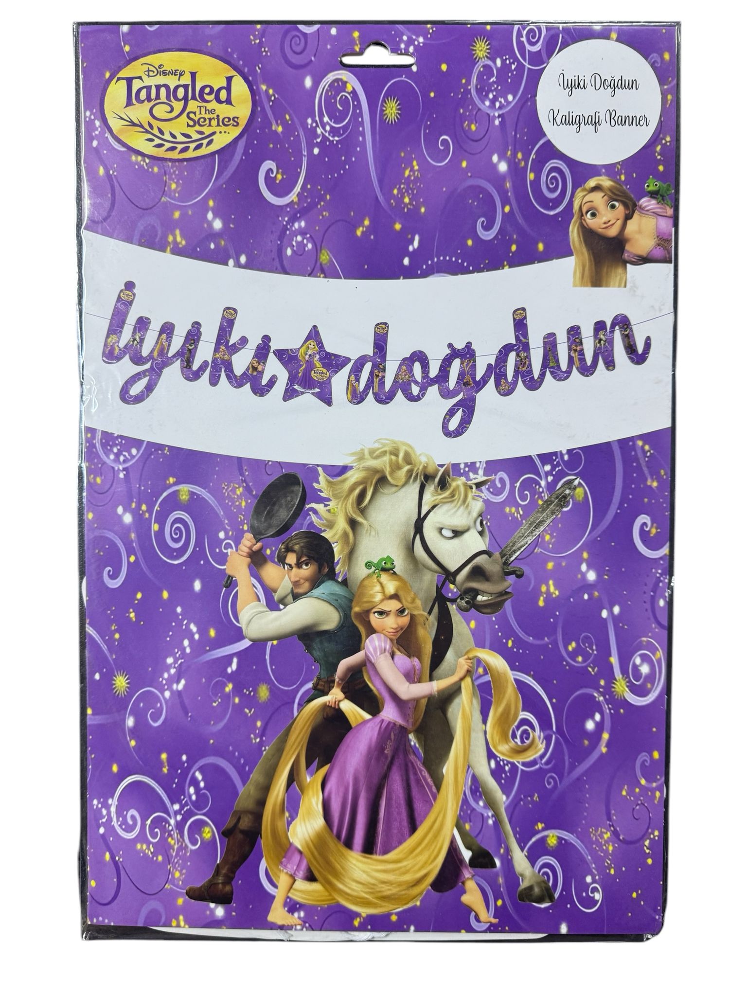 Karakterli Kaligrafi Banner Rapunzel karakterli kaligrafi banner rapunzel,toptan parti süs,party mall
