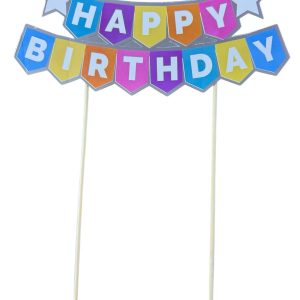 pasta üstü banner happy birthday,toptan parti süs,party mall