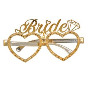 bride gözlük gold,toptan parti süs,party mall