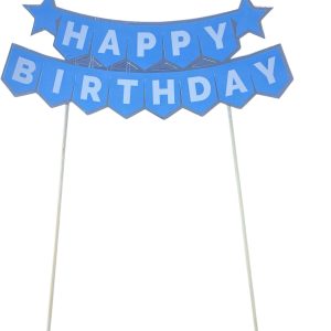 pasta üstü banner happy birthday,toptan parti süs,party mall