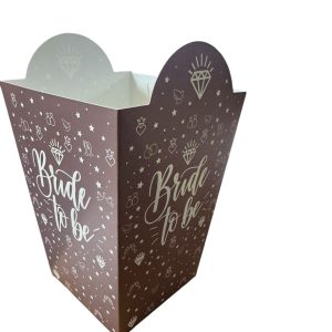 kahverengi bride to be mısır kutusu,toptan parti malzemeleri,party mall