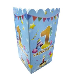 1 yaş mavi mısır kutusu,toptan parti malzemeleri,party mall