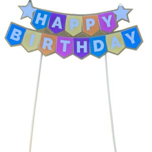 pasta üstü banner renkli happy birtday,toptan parti süs,party mall