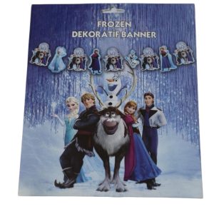 dekoratif banner frozen,party mall