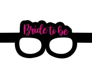 gözlük bride siyah pembe,toptan parti süs,party mall