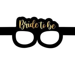 gözlük bride siyah gold,toptan parti süs,party mall