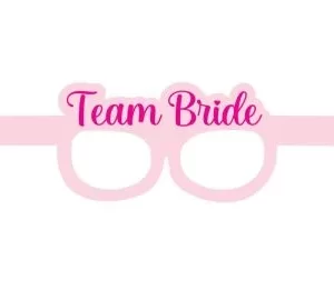 gözlük, elmas, team, bride, pembe, 8'li kağıt, toptan parti malzemeleri,party mall