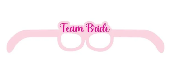 Gözlük Elmas Team Bride Pembe 8’li Kağıt gözlük, elmas, team, bride, pembe, 8'li kağıt, toptan parti malzemeleri,party mall