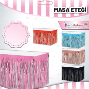pembe masa eteği ,toptan parti süs,party mall