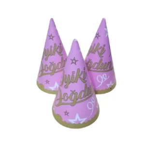 parti şapkası iyi ki doğdun pembe,party mall