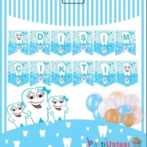 mavi banner dişim çıktı,toptan parti süs,party mall