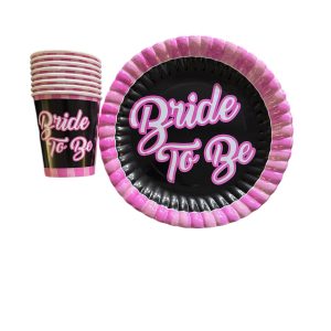 bride to be bardak tabak seti,toptan parti malzemeleri,party mall