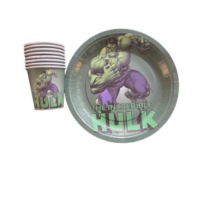 hulk tabak bardak seti,toptan parti süs,party mall