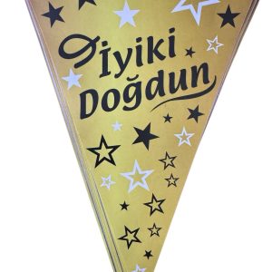 üçgen flama iyi ki doğdun,toptan parti süs,party mall
