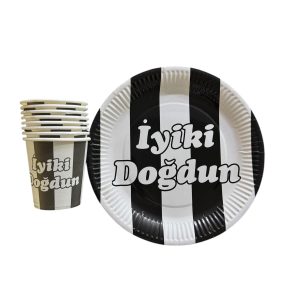 beşiktaş tabak bardak seti,toptan parti malzemeleri,party mall