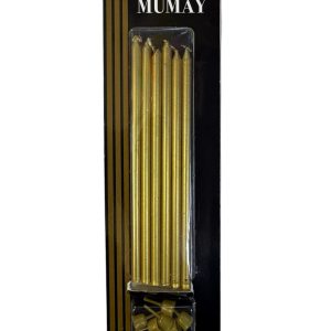 20 cm 6 lı mum gold,toptan parti malzemeleri,party mall